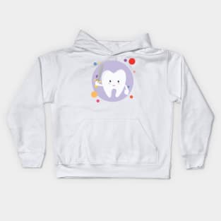 Hero Tooth Warior With Sword Kawaii Cute Design Kids Hoodie